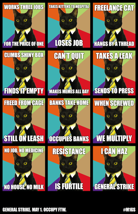 May Day Cat Poster