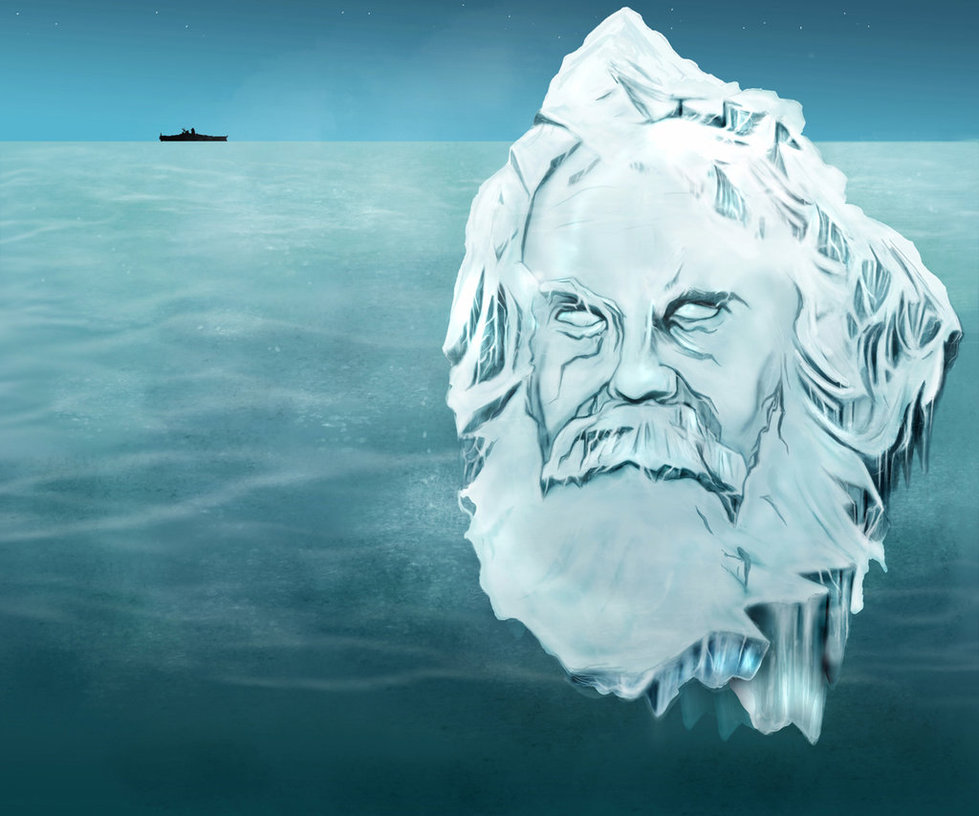 karl marx as an iceberg