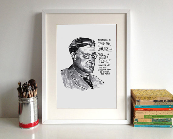 sartre poster two